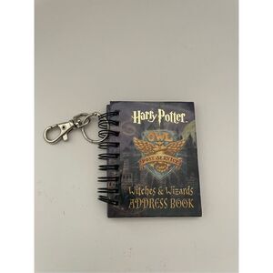 Vintage Harry Potter Witches & Wizards Owl Post Service Address Book Keychain